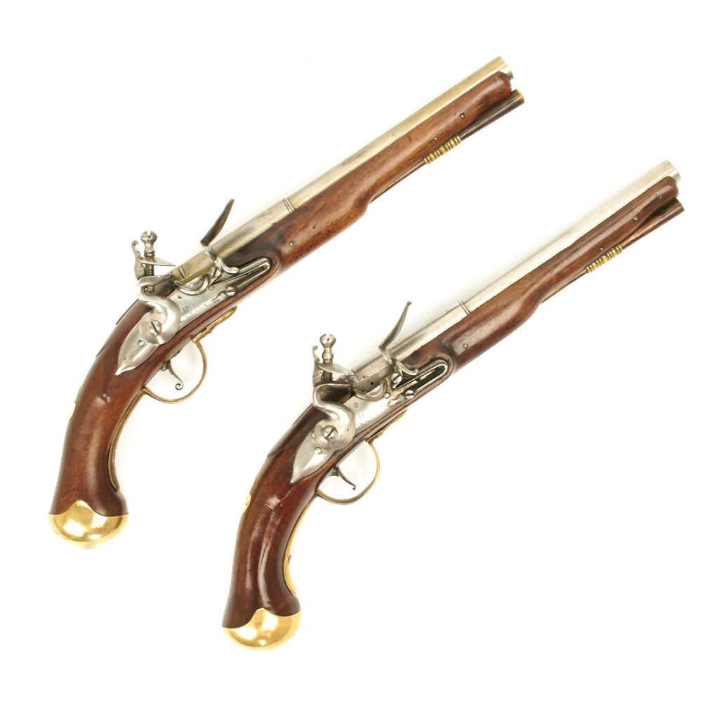 Original British 1705 Dated Flintlock Pistol Brace by Henry Delany - Shirburn Castle Original Items