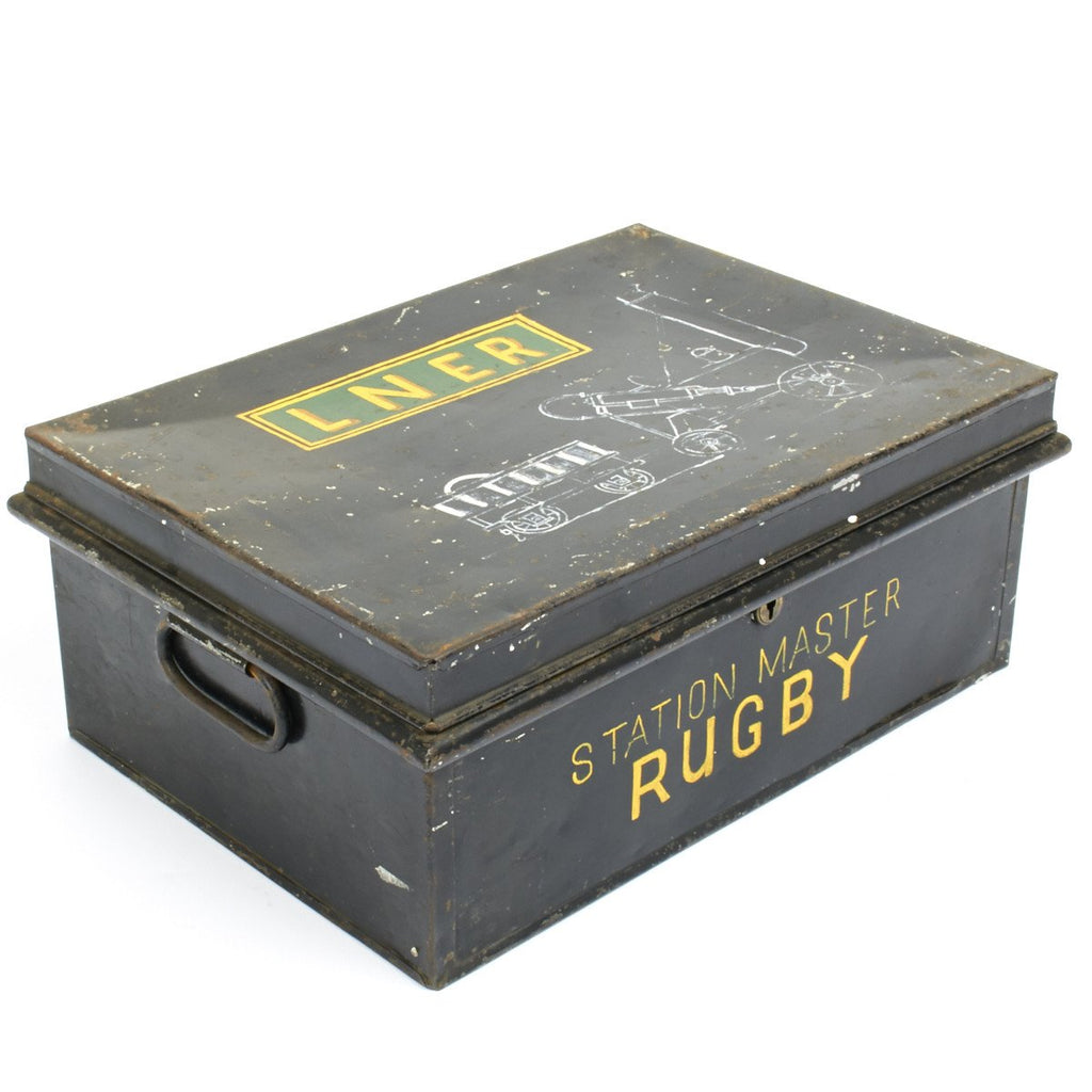 Original British 19th Century Railway Station Master Box - Rugby UK Original Items