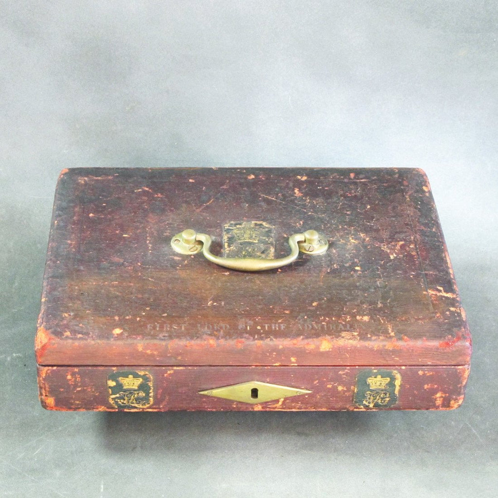 British Victorian Naval 1st Lord of the Admiralty Despatch Case Circa 1850 Original Items