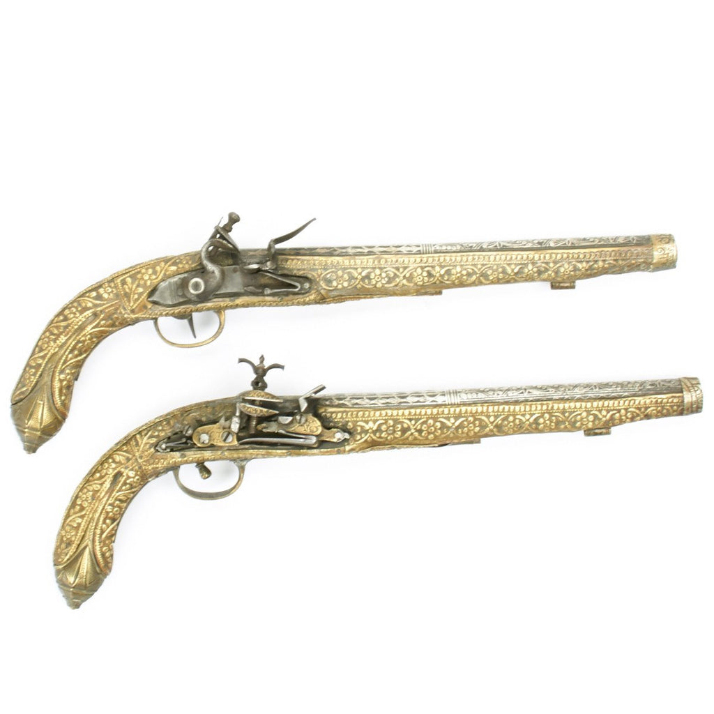 Original Pair of Barbary Pirate Flintlock Pistols Circa 1800 Original Items