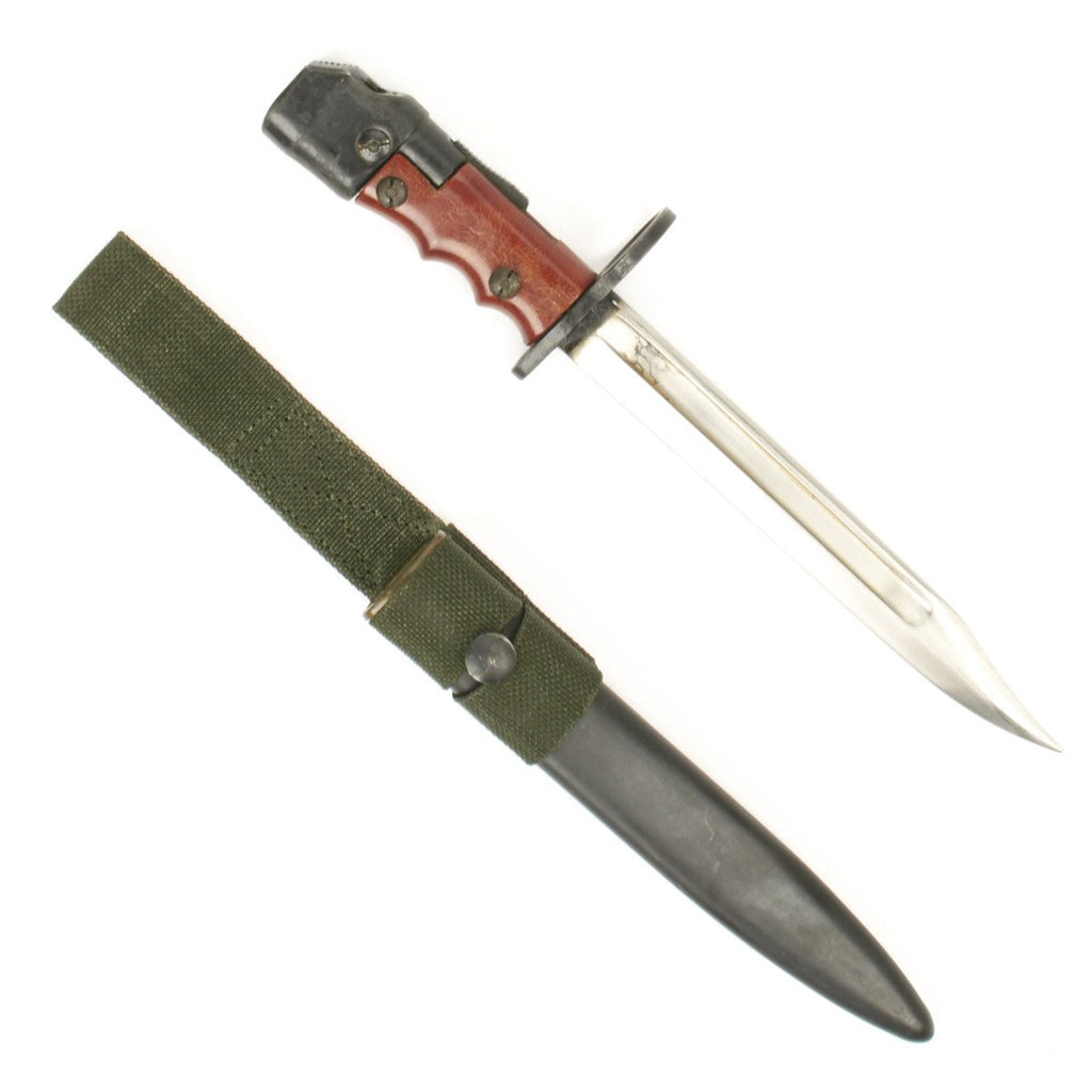 Original British Enfield No. 7 Rifle Bayonet with Scabbard Original Items