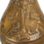 Original British Early 19th Century Brass Powder Flask with Embossed Hunting Scene Original Items