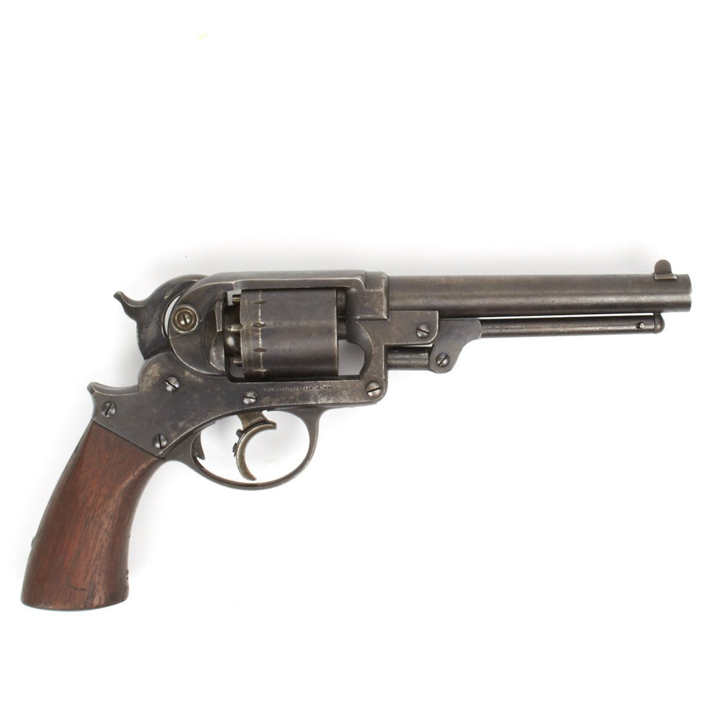 Original U.S. Civil War Starr Arms Co. 1858 Double Action .44 Cal Percussion Army Revolver - Serial No 7797 - Sold by Kittredge & Folsom New Orleans Original Items