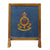 Original British WWII Officer Mess Needlepoint Fire Screen - Royal Army Ordnance Corps Original Items