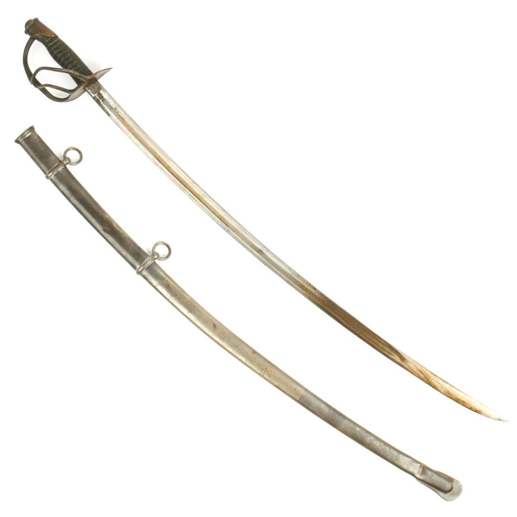 Original U.S. Civil War Model 1860 Light Cavalry Saber with Scabbard by Mansfield and Lamb - Dated 1865 Original Items