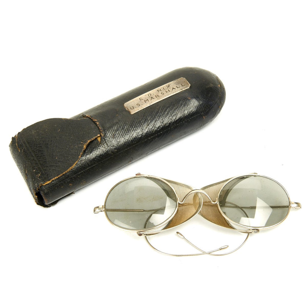 Original 19th Century U.S. Marshall Named Eyeglasses in Case Original Items