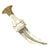 Original Arabian Silver Jambia Dagger with Bone Grip and Waist Belt - Circa 1870 Original Items