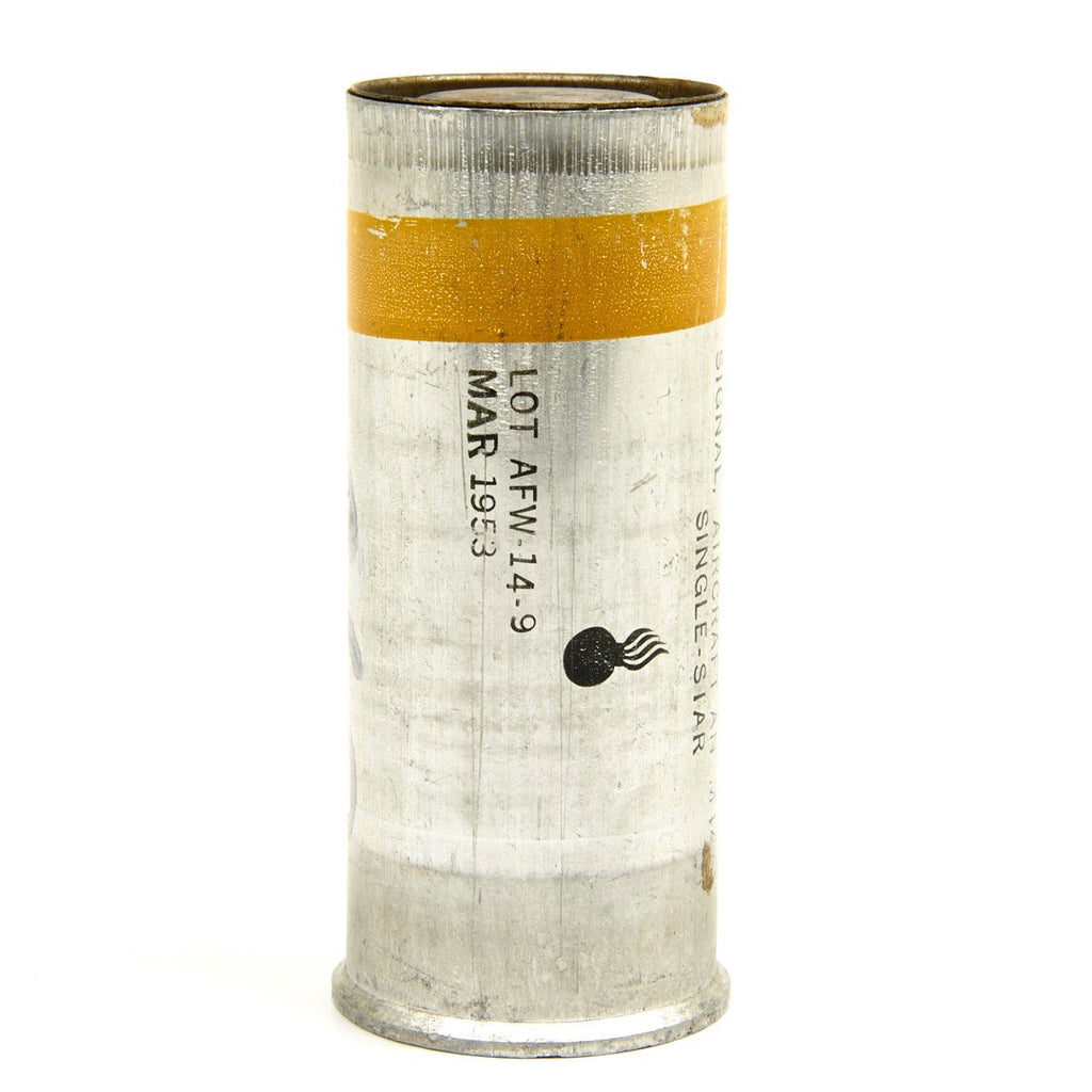 Original U.S. WWII 37mm Single Star Amber Flare- Inert Original Items