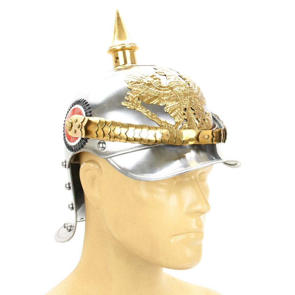 German WWI Pickelhaube Imperial Curassier Spiked Helmet New Made Items