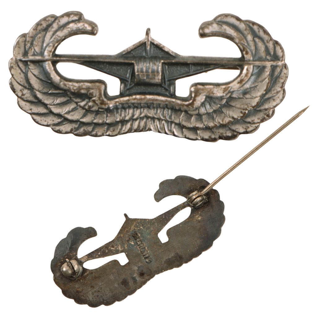Original U.S. WWII US Army Airborne Glider Wings Badge - Marked Sterling