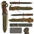 Original U.S. WWII Named Blade Marked Second Pattern M3 Fighting Knife by Camillus with Updated M8 Scabbard by B.M. Co.
