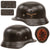 Original German WWII Luftwaffe Single Decal M40 Steel Helmet with 1942 Dated 58cm Liner, Stamped Q66