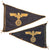 Original German WWII Kriegsmarine Vehicle Service Pennant with Embroidered Eagle – Dienstwimpel am Kraftwagen