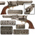 Original U.S. Civil War Era Colt 3rd Model Dragoon .44 Caliber Percussion Army Revolver with Four Screw Frame and Folding Rear Sight, Made in 1858, Matching Serial No. 16929 Original Items