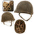 Original U.S. WWII Early McCord Fixed-Bale Front-Seam M1 Helmet with Rare Hawley Paper Liner and Original Helmet Net
