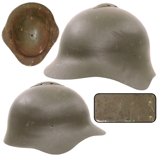 Original WWII Soviet Union M36 Soviet SSh-36 "Gladiator" Steel Combat Helmet Shell