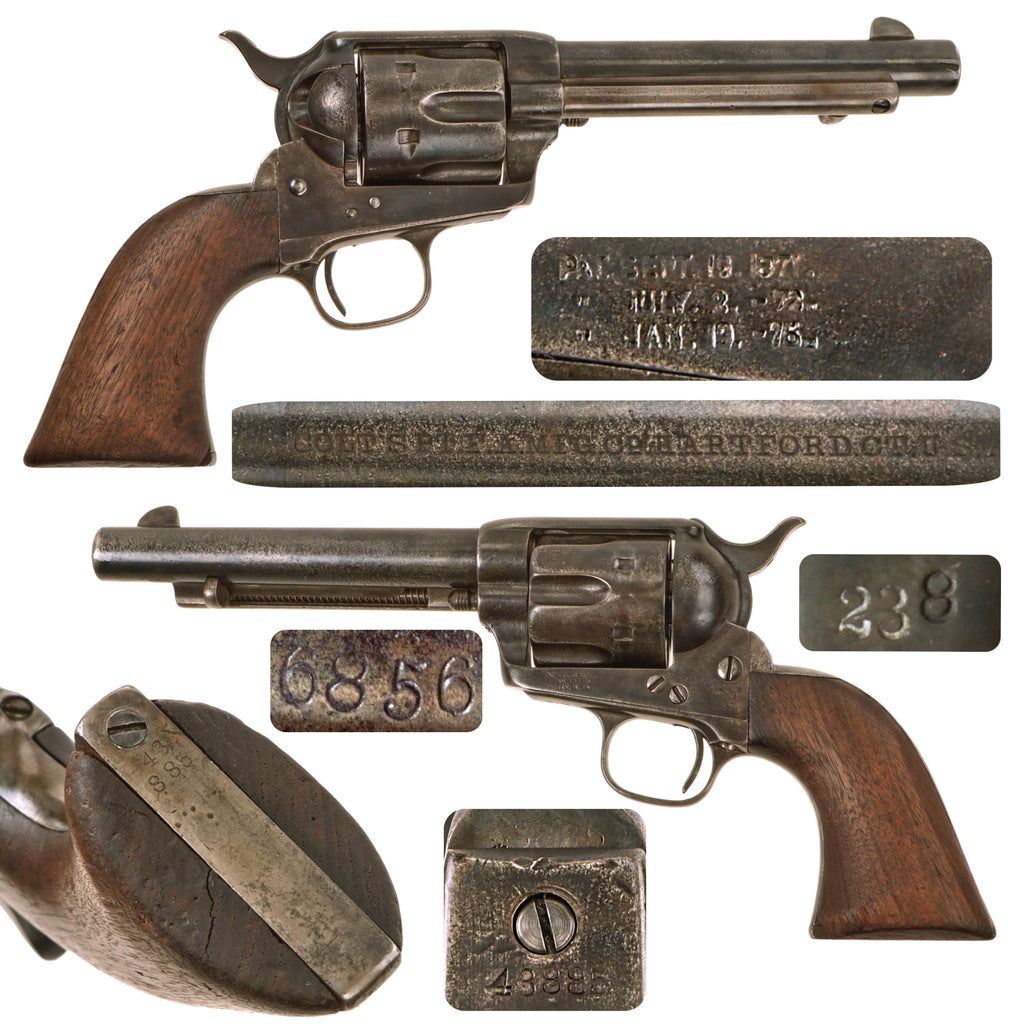 Original U.S. Colt Single Action Army SAA Revolver in .45 Colt with 5 1/2" Barrel - Serial No. 43885 - Manufactured 1878