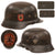 Original German WWII Double Decal Civic Police M40 Steel Combat Helmet with 56cm Liner and 1941 Dated Chinstrap, Stamped ET64