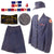 Original U.S. WWII American Red Cross ARC Female Uniform Tunic, Skirt, and Hat with Post-War 10 Year Service Pin and Four Theater Ribbons Original Items