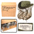 Original U.S. Vietnam War Box of 8 NOS Jungle Boonie Hats with Insect Nets by Metz of California - Size 6 ⅜ - Dated December 1970