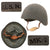 Original U.S. WWII Navy USN MK2 Talker Flak Helmet with Chin Strap Original Items