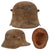 Original German WWI M16 Stahlhelm Relic Helmet Shell with Extremely Faint Traces of Panel Camouflage Paint - Marked NJ62 - Rare Maker