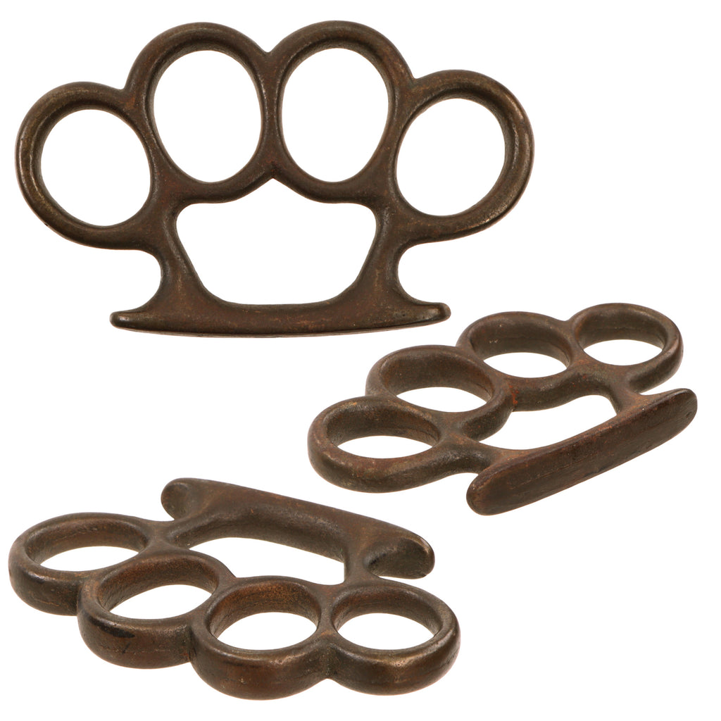 Original U.S. WWII Custom Made Cast Iron Knuckle Dusters Original Items