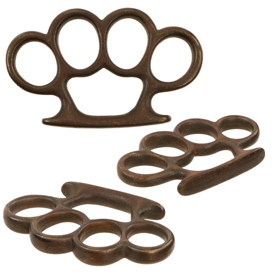 Original U.S. WWII Custom Made Cast Iron Knuckle Dusters Original Items