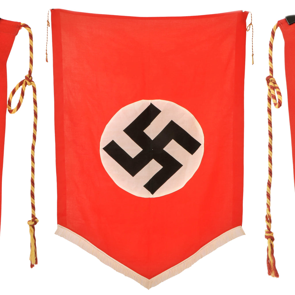 Original German WWII NSDAP Hanging Banner - [33 ¼" x 46 ½"]