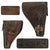 Original Dutch WWII Era FN Browning Model 1922 Leather Holster with Inscribed Name & Stamped Pistol Serial Number