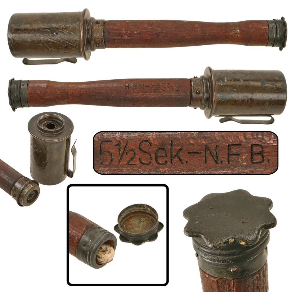Original Imperial German WWI Inert M1917 Stick Grenade - Stielhandgranate M17 - Dated May 1917 Original Items