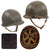 Original WWII U.S. Named Navy Late War Painted Rear Seam Swivel Bale McCord M1 Helmet Complete with Depot-Repaired Riveted Chinstrap & Firestone Liner