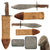 Original U.S. WWI Model 1917 Bolo Knife by Plumb of Philadelphia with Canvas Scabbard - Dated 1918