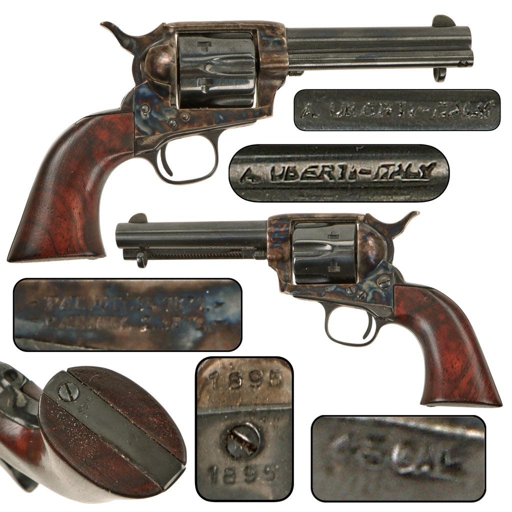 Colt Single Action Army 47% Scale Non-Firing Miniature Replica Revolver by Uberti with 4 3/4" Barrel, Serial No. 1895, Plugged Barrel Original Items