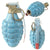 Original U.S. 1950s Korean War / Early Cold War Era M21 Mk 2-Type Practice “Pineapple” Hand Grenade with M205-Series Fuze - EXC