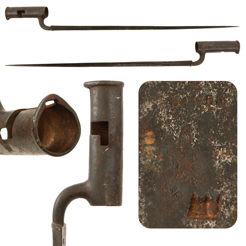 Original 18th - 19th Century British Made Land Pattern Brown Bess Socket Bayonet by Dawes