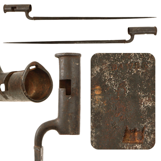 Original 18th - 19th Century British Made Land Pattern Brown Bess Socket Bayonet by Dawes