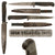 Original German WWI “1914 FELDZUG 1915” Stamped Trench Fighting Knife with Ribbed Grips & Original Rolled Steel Scabbard