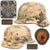 Original German WWII Heer Army Single Decal M35 Winter Camouflage Steel Helmet with 1940 Dated 57cm Liner, Stamped ET64, Lot No. 3318 Original Items