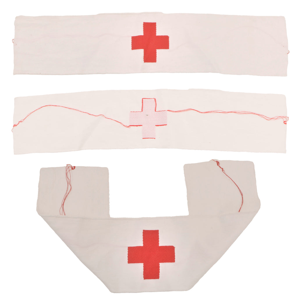 German WWII European Made BEVO Style Red Cross Armband