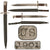 Original U.S. Philippine - American War Model 1892 Krag Rifle Bayonet and Damaged 2nd Pattern Scabbard - Dated 1901 Original Items