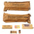 Original U.S. WWII C Ration Accessory Packet with Partial Contents - Tissue Paper, Chiclets, Lucky Strikes, Matches, and Salt Tablets