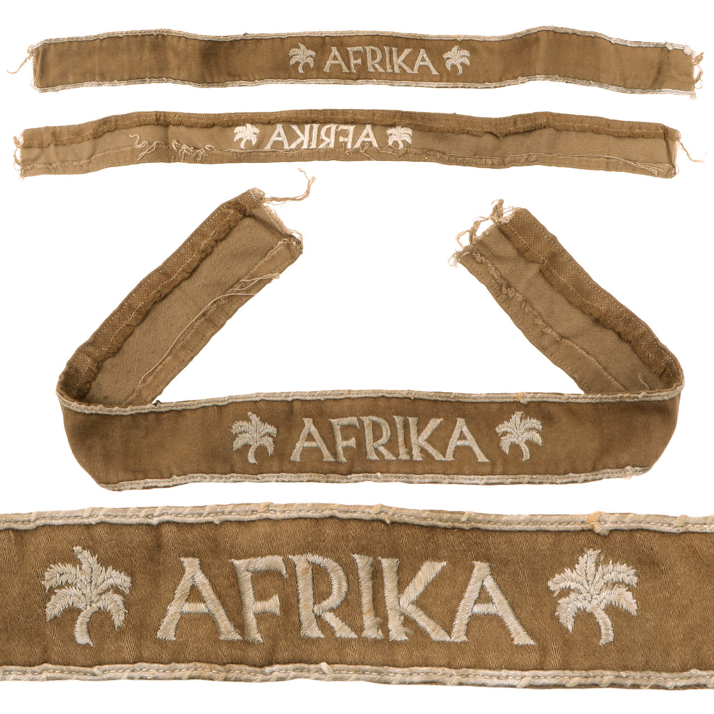 Original German WWII AFRIKA Campaign Cuff Title Original Items