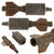 Original German WWI Granatenwerfer 16 Grenade Thrower Inert Fragmentation Round with Early Three-Fin Tail Assembly