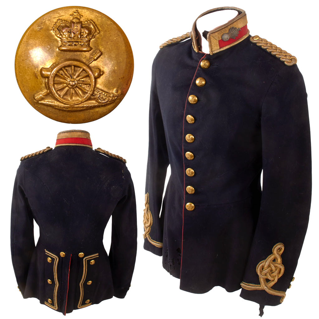 Original British WWI Era Royal Artillery Officer’s Dress Coat - Replaced Lining Original Items