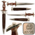 Original German WWII SA Dagger by E. & F. Hörster & Co. of Solingen with Excellent Blade and Scabbard, RZM M7/36