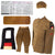 Original U.S. WWI Named 69th Artillery, Coast Artillery Corps Uniform Tunic, Breeches and Overseas Cap - Private Cliffe H. Gelbach