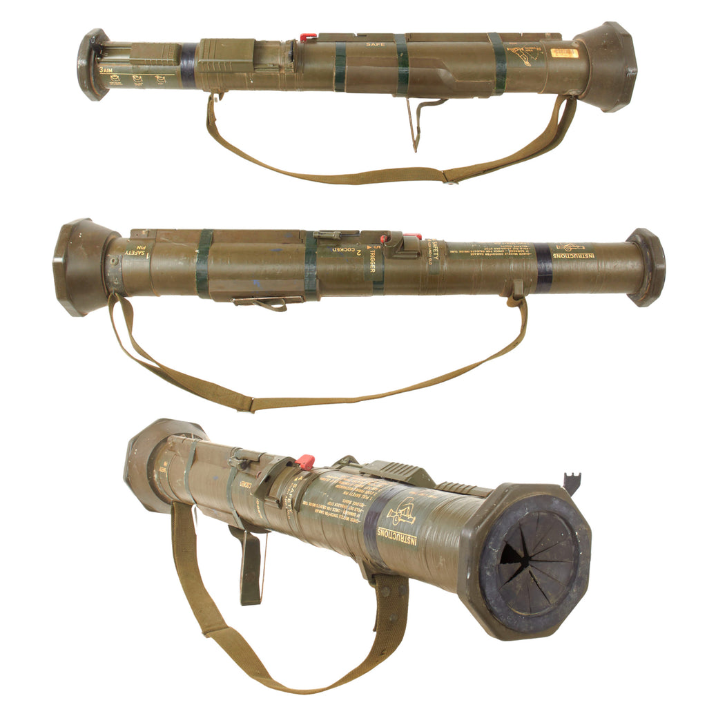Original U.S. M136 AT-4 Recoilless Smoothbore 84mm Anti-Tank Launcher with Sling - Inert Original Items