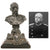 Original Imperial German Pre-WWI Scarce Silver-Plated Bust of Otto von Bismarck on Decorative Marble Base - 7 1/2" Tall Original Items