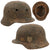 Original German WWII Ground Dug Battle Damaged M40 Heer Army Single Decal Relic Helmet - Size 64 Shell